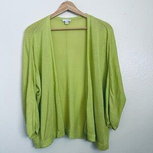 J. Jill Lime Green Women's Cardigan